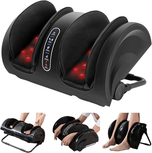 Snailax Masajeador de pies con calor shiatsu