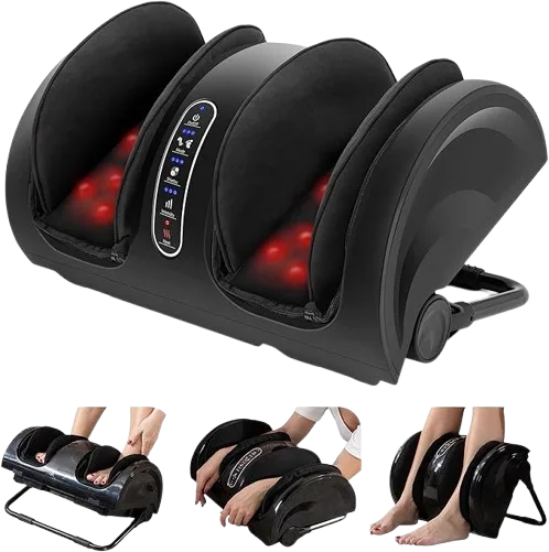 Snailax Masajeador de pies con calor shiatsu